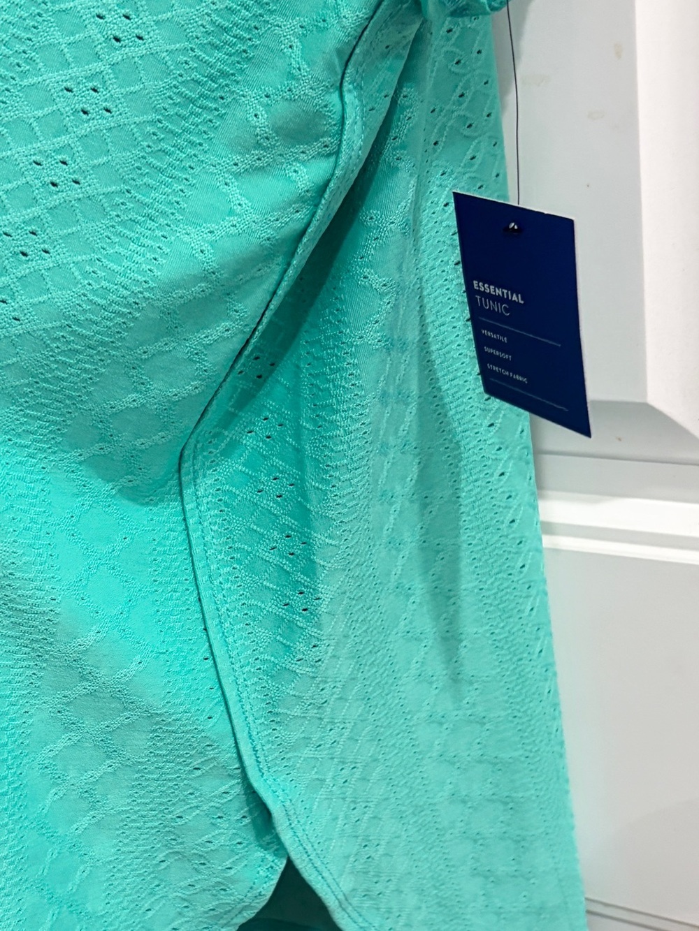 Apt. 9 Women's Teal Eyelet Short Sleeve Top XXL New with tags - Picture 5 of 9
